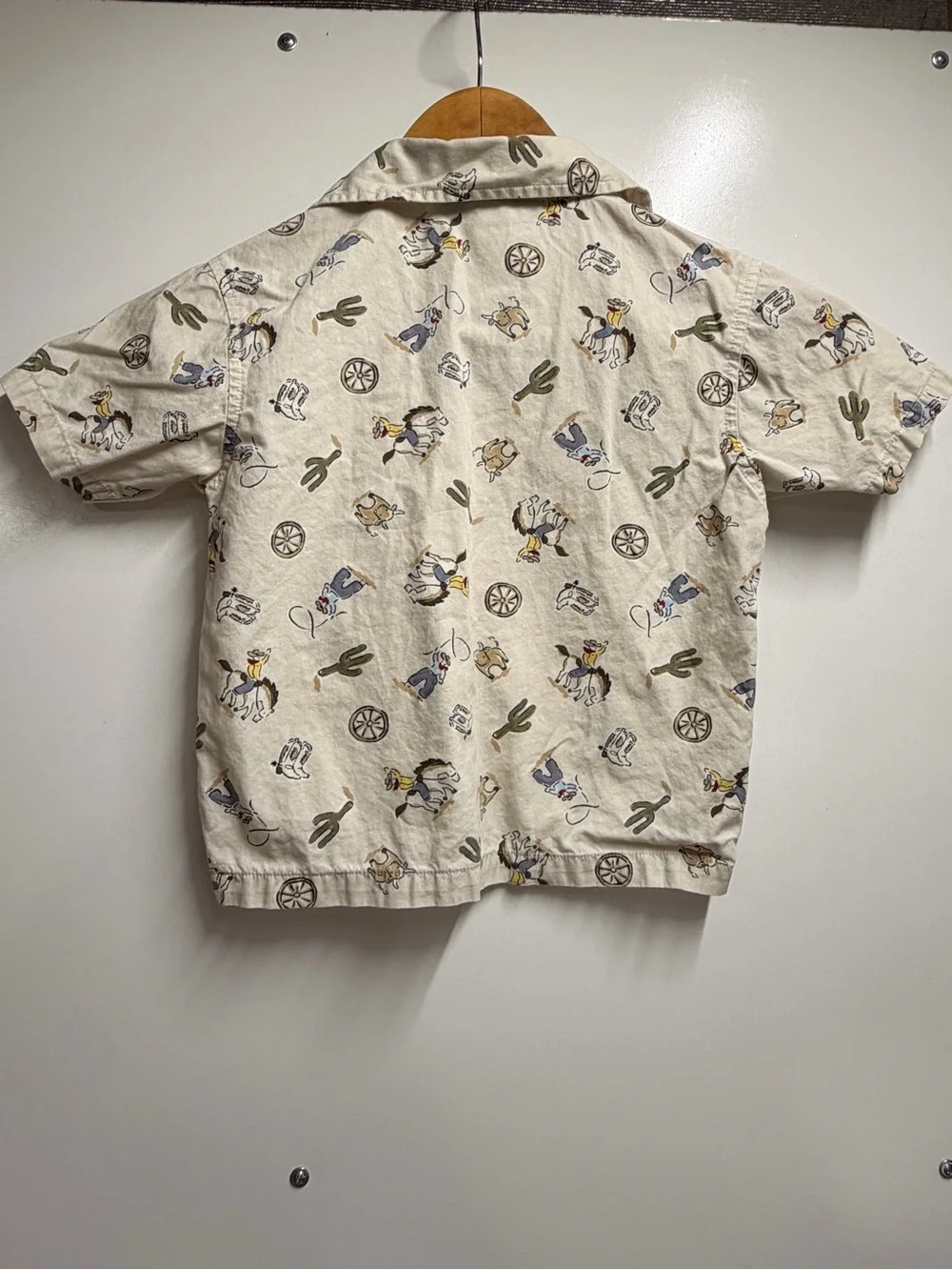 Vintage 2004 kids western button up shirt Gymboree 100% cotton Cowboy